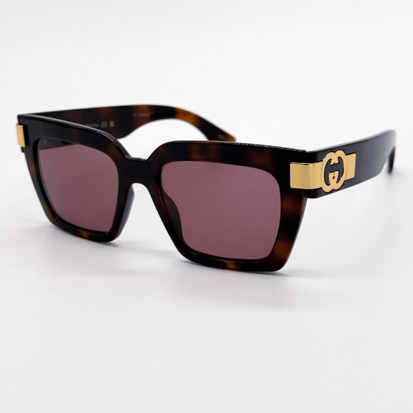 NEW GUCCI GG1689S 002 WOMEN HAVANA SUNGLASSES GUCCI - Picture 5 of 14